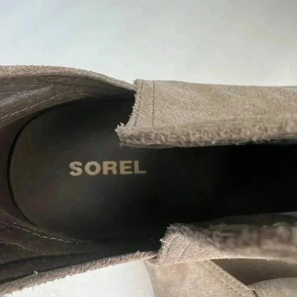 Sorel Women's Cate Cut Out Bootie Waterproof Ankle Boot Ash Brown Sz 8 - Picture 8 of 11